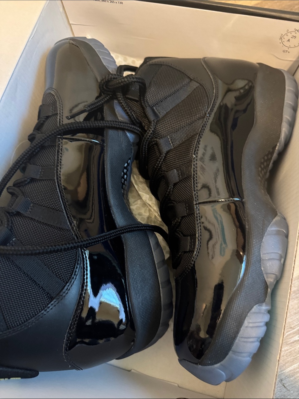 Athletic Shoes - Black with Ice Blue Jumpman